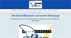 Desktop Screenshot of musikkapelle-pfeffingen.de