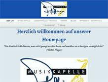 Tablet Screenshot of musikkapelle-pfeffingen.de